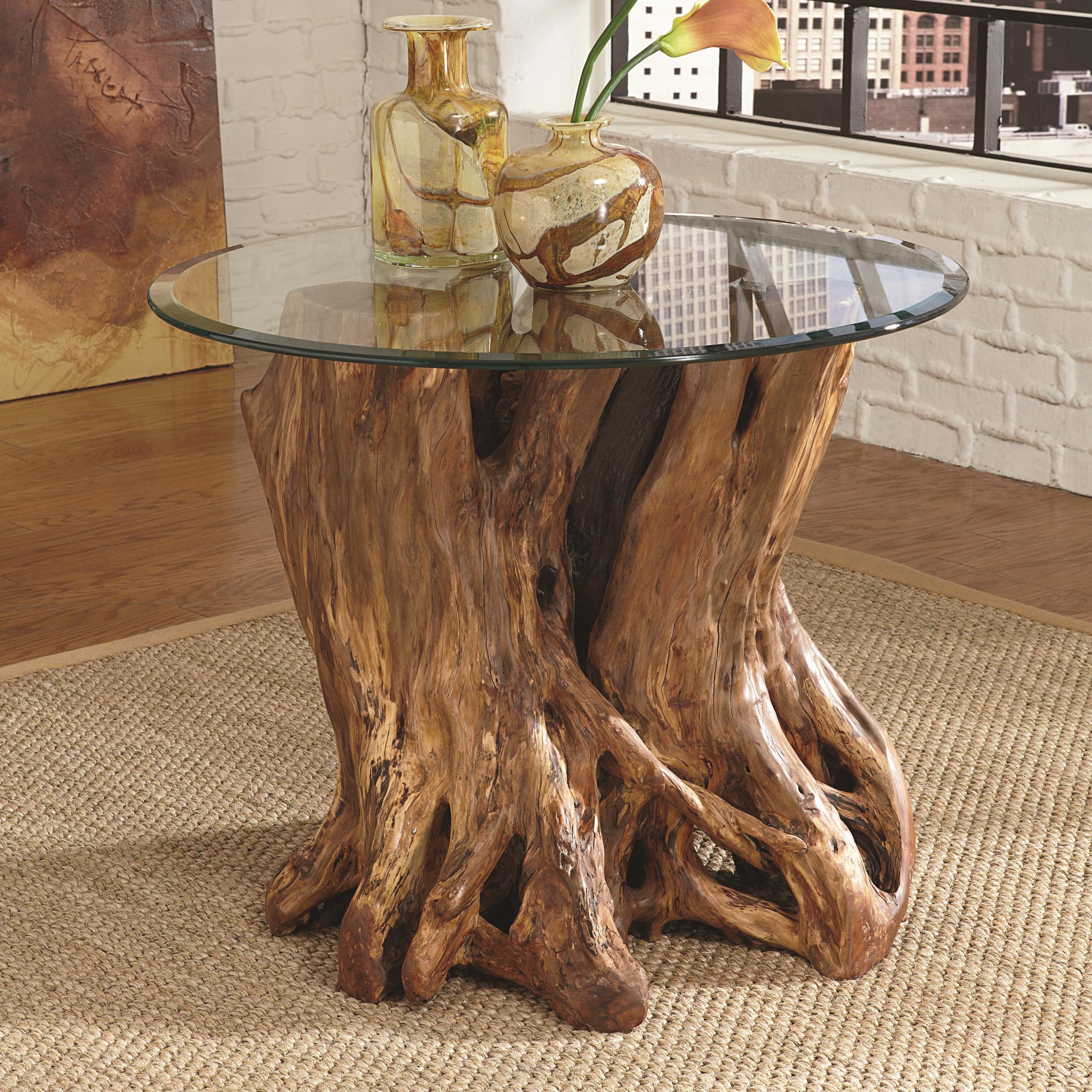 Table Trends Hidden Treasures Root Ball End Table Sprintz